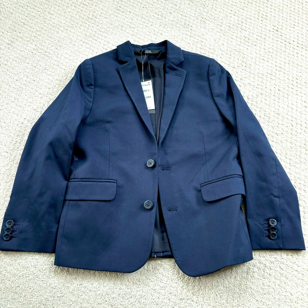 Nordstrom navy blue dress peacoat
